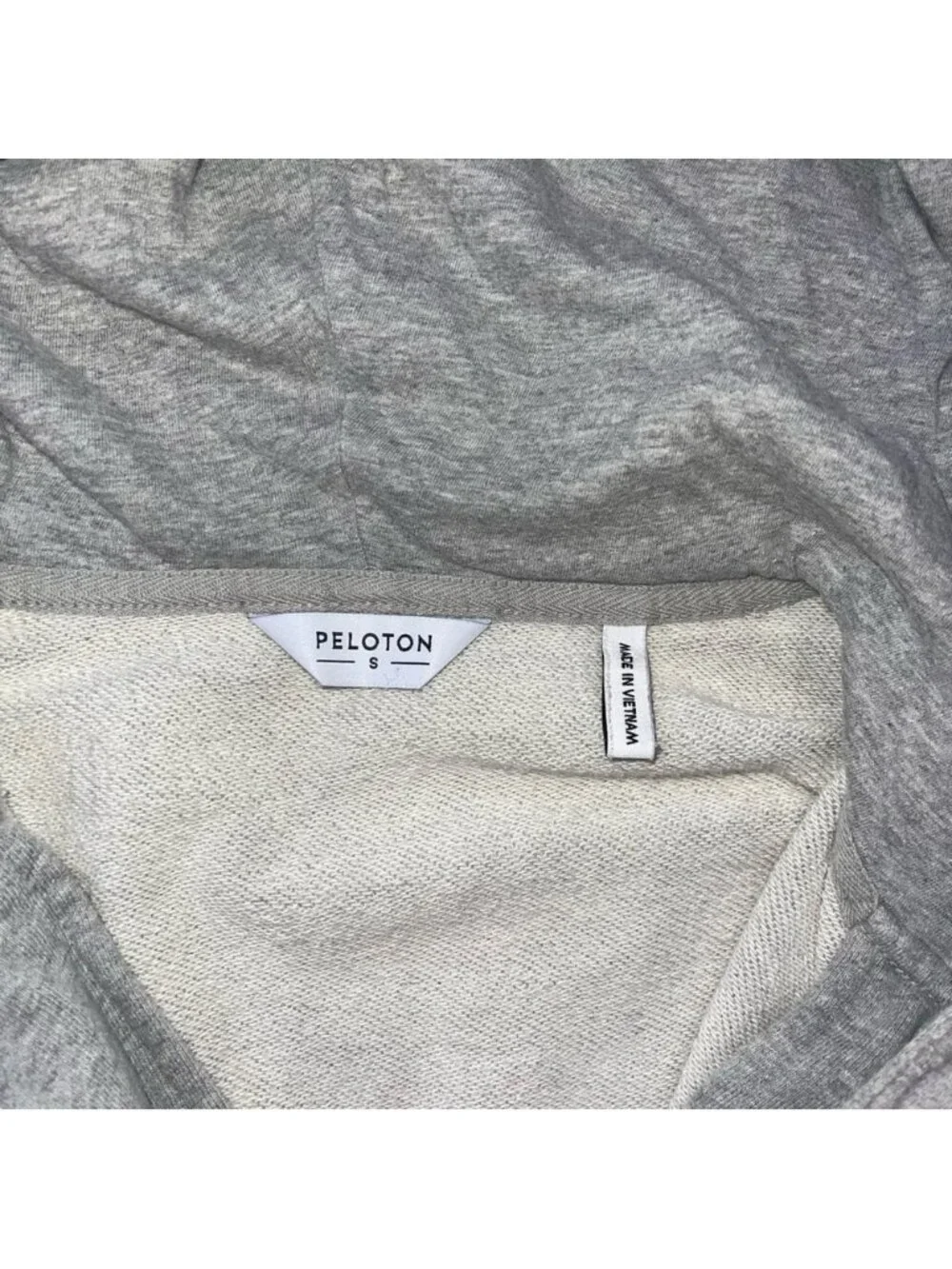 Peloton Grey‎ Half-Zip Hoodie Sweatshirt Men’s Small Kangaroo Pocket Logo
